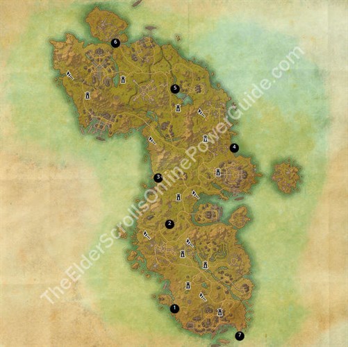 Auridon Treasure Map Locations