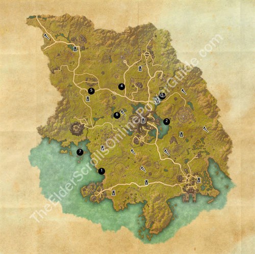 Grahtwood Treasure Map Locations