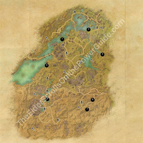 Bangkorai Treasure Map Locations